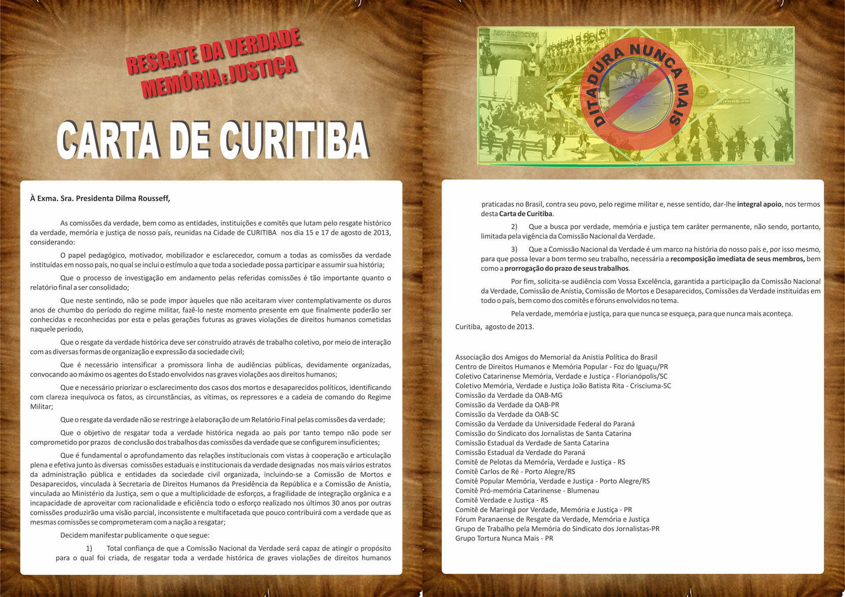 Carta de Curitiba - agosto 2013-R